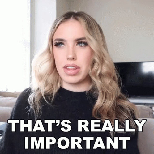 Blonde Girl Really Important GIF