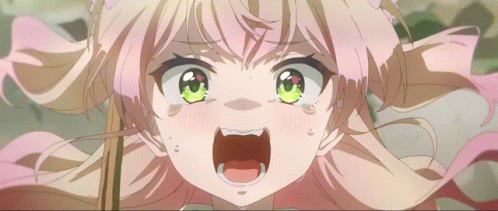 Blonde Girl Screaming With Mouth Wide Open