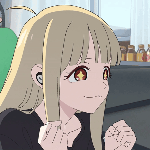 Blonde Girl With Star Eyes