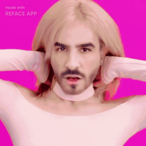 Blonde Hair Loiro Chris Wood Face App GIF