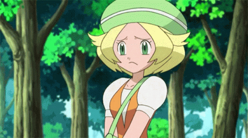 Blonde Haired Girl With Green Eyes In Forest GIF