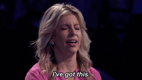 Blonde In Pink Will Do Confidence GIF