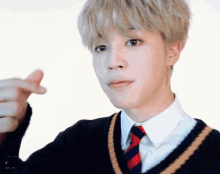 Blonde Park Jimin Cute Korean Heart GIF