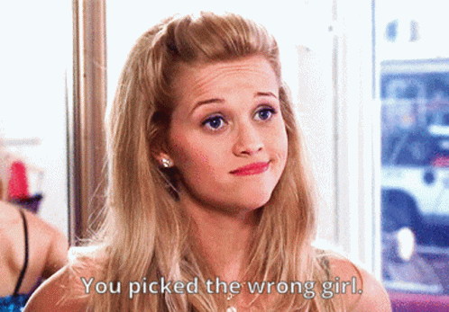 Blonde Reese Witherspoon Wrong Girl GIF