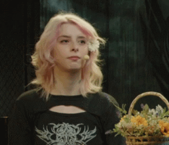 Blonde Surprise Wut Reaction GIF