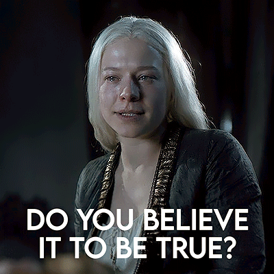 Blonde Woman Asking Do You Believe It To Be True