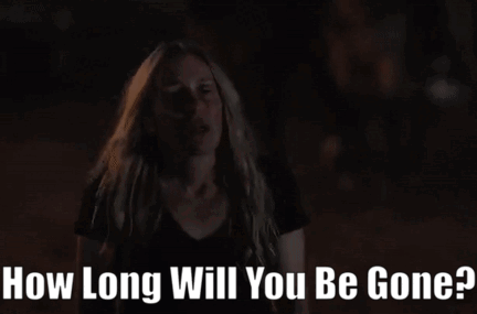 Blonde Woman Asking How Long Will You Be Gone
