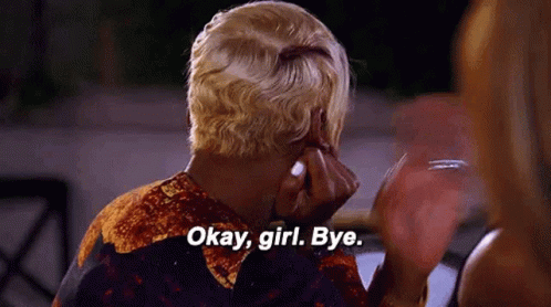 Blonde Woman Crying Says Okay Girl Bye
