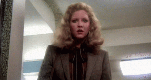 Blonde Woman in Suit