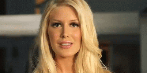 Blonde Woman Serious Face GIF