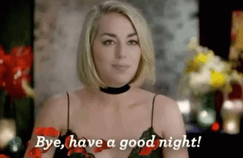 Blondie Girl Short Hair Have A Great Night GIF