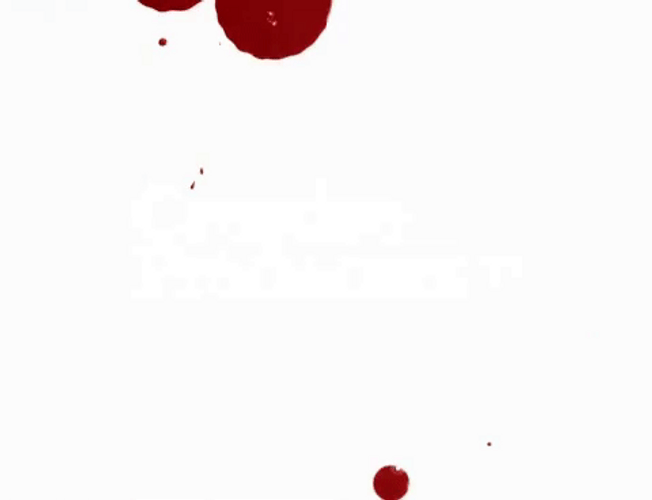 Blood Drip Element On White Background GIF