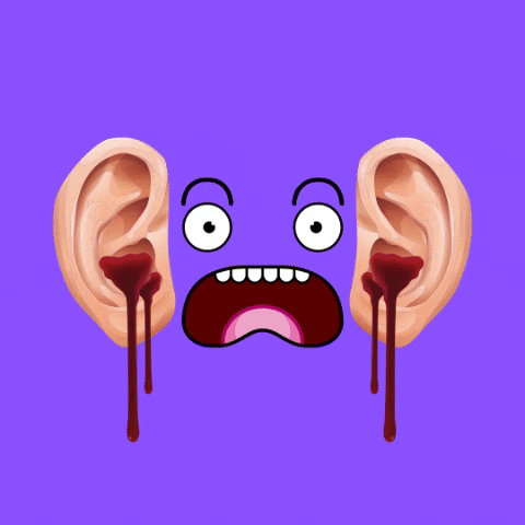 Blood Dripping From Ear Drums GIF