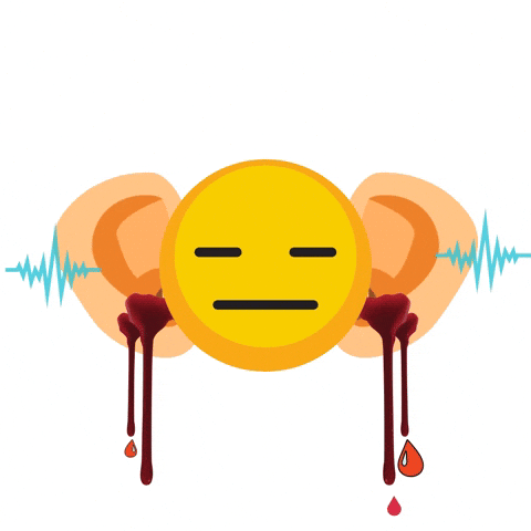 Blood Dripping Hurt Ears GIF
