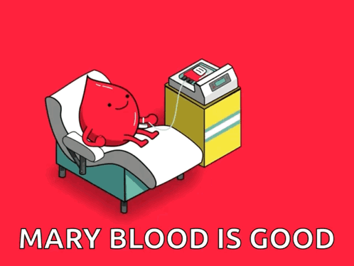 Blood Drop In Hospital Bed Be A Hero Donate Blood GIF