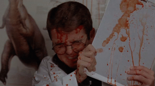Blood Splatter From Tammy And The Trex GIF