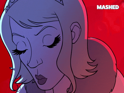 Blood Splatter On Face Animated Woman GIF