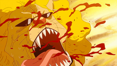 Blood Splatter One Piece Pekoms GIF
