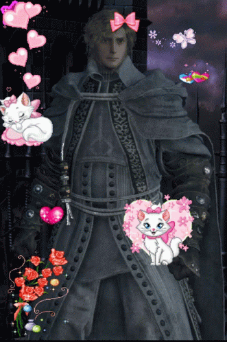 Bloodborne Alfred With Hearts GIF