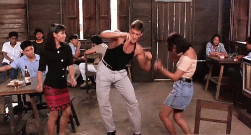 Bloodsport Van Damme Shoulder Track GIF