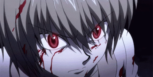 Bloody Kurapika With Chain GIF