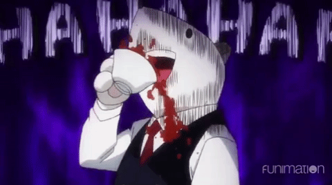 Bloog Eating Shark Mental Breakdown GIF