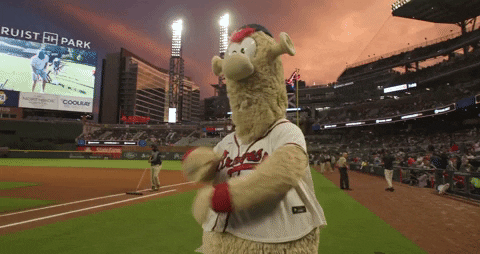 Blooper Mascot Preparation Stretch GIF