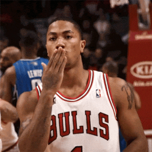 Blow A Kiss Derrick Rose Gif GIF