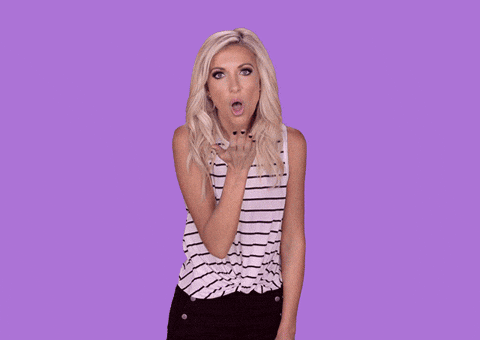 Blow A Kiss Heart Taylor Bisciotti GIF