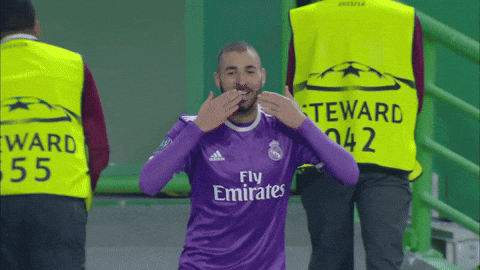 Blow A Kiss Nfl Player Karim Benzema GIF