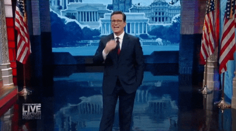 Blow A Kiss Stephen Colbert Late Night Show GIF