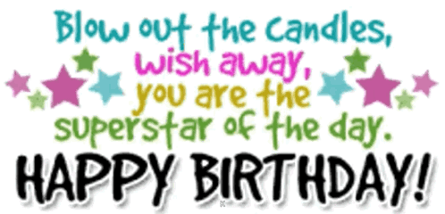 Blow Out The Candles Superstar Of The Day GIF