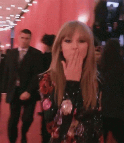 Taylor Swift Blowing Kiss GIF