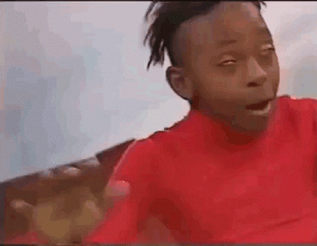 Blown Away African Kid Eye Rolling GIF