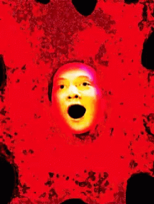 Blown Away Explosive Face GIF