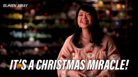Blown Away It's A Christmas Miracle GIF