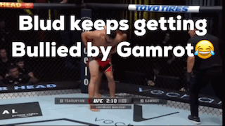 Blud Keeps Getting Bullied By Gamrot In A Boxing Match GIF