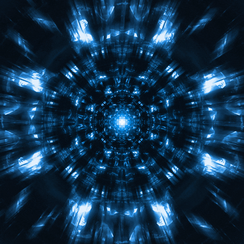 Blue Aesthetic Fractal GIF