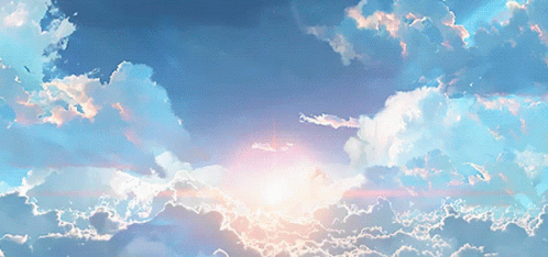 Blue Aesthetic Glowing Clouds And Skies GIF