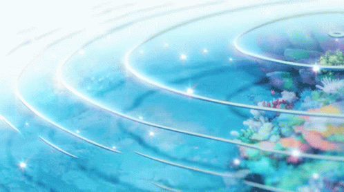 Blue Aesthetic Sparkly Water GIF