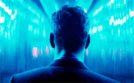 Blue Aesthetic Walking Man GIF