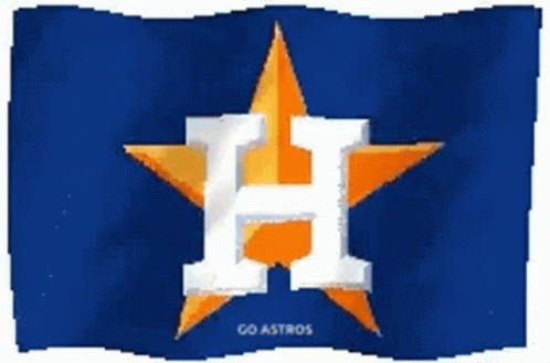 Blue and Orange Flag with White H and Star