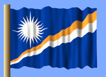 Blue And Orange Flag With White Sun GIF