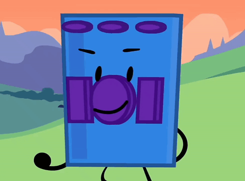 Blue and Purple Cartoon Character 101