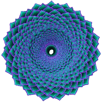 Blue and Purple Circular Design