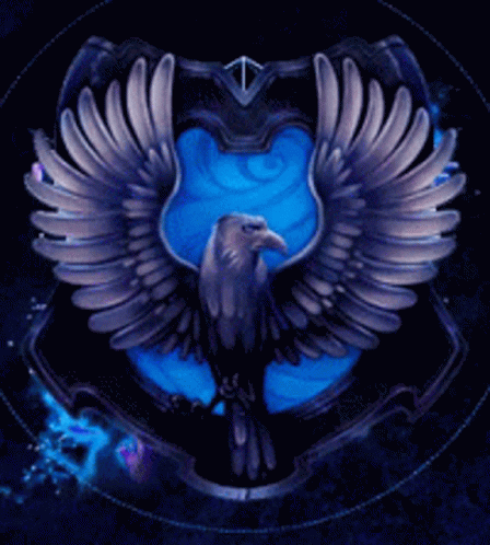 Blue and Purple Eagle Emblem