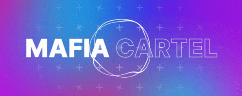 Blue and Purple Mafia Cartel Text