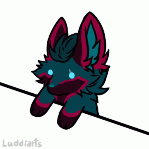 Blue and Red Animal Luddiarts