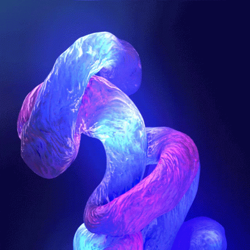 Blue And Violet Tube Fractal GIF