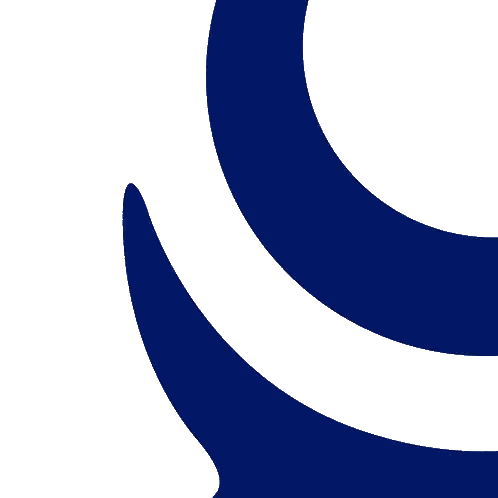 Blue and White Bull with Crescent Moon
